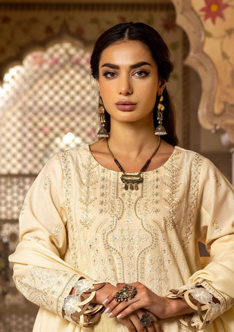 SHAISTA SAMI PEACH EMBROIDERED COLLECTION D-396