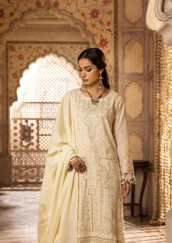 SHAISTA SAMI PEACH EMBROIDERED COLLECTION D-396