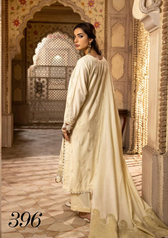 SHAISTA SAMI PEACH EMBROIDERED COLLECTION D-396