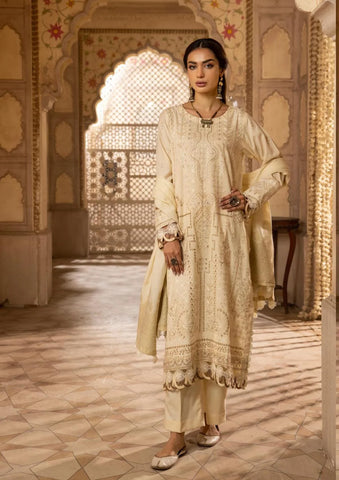 SHAISTA SAMI PEACH EMBROIDERED COLLECTION D-396