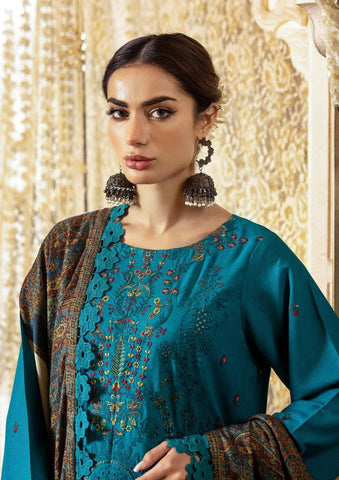 SHAISTA SAMI PEACH EMBROIDERED COLLECTION D-397