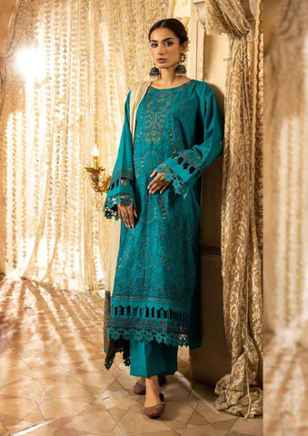 SHAISTA SAMI PEACH EMBROIDERED COLLECTION D-397