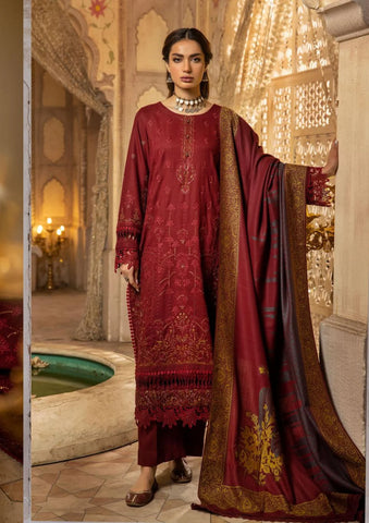 SHAISTA SAMI PEACH EMBROIDERED COLLECTION D-399