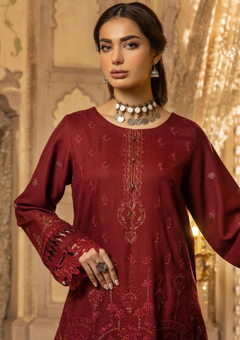 SHAISTA SAMI PEACH EMBROIDERED COLLECTION D-399