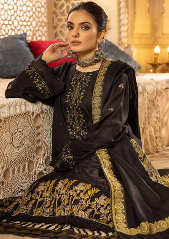 SHAISTA SAMI PEACH EMBROIDERED COLLECTION D-400
