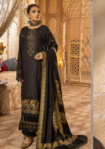 SHAISTA SAMI PEACH EMBROIDERED COLLECTION D-400