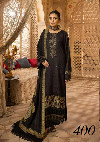 SHAISTA SAMI PEACH EMBROIDERED COLLECTION D-400