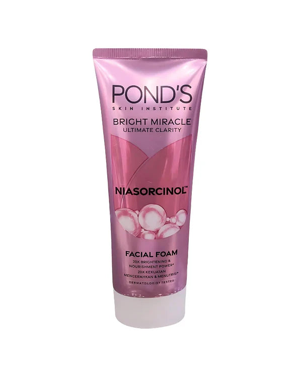PONDS BRIGGHT MIRACLE UNTIMATE CLARITY NIASORCINOL FAICAL FOAM 100