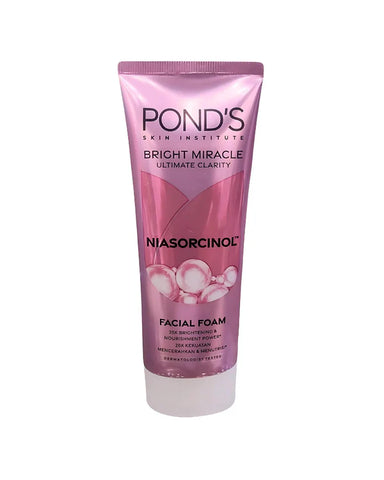 PONDS BRIGGHT MIRACLE UNTIMATE CLARITY NIASORCINOL FAICAL FOAM 100