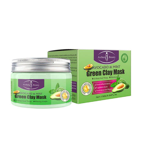AICHUN BEAUTY AVOCADO * MINT GREEN CLAY MASK150G