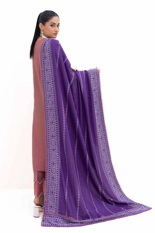 GUL AHEMD -3 Piece Unstitched Embroidered Acrylic Suit with Embroidered Acrylic Dupatta AP-42003