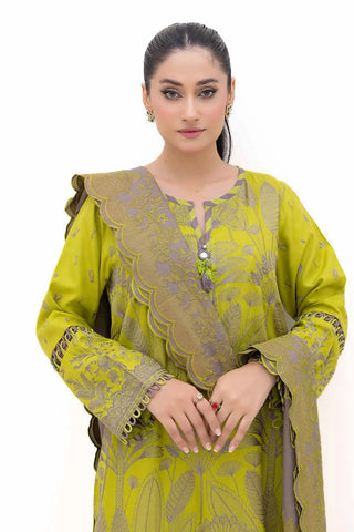 GUL AHMED -3PC Unstitched Embroidered Acrylic Suit with Embroidered Acrylic Dupatta AP-42004