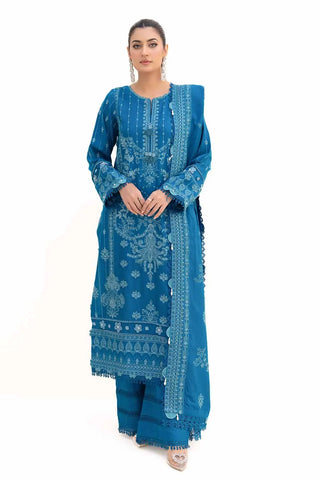 GUL AHMED -3PC Unstitched Embroidered Acrylic Suit with Embroidered Acrylic Dupatta AP-42005