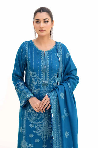 GUL AHMED -3PC Unstitched Embroidered Acrylic Suit with Embroidered Acrylic Dupatta AP-42005
