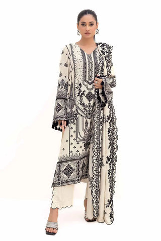 GUL AHEMD -3 Piece Unstitched Embroidered Acrylic Suit with Embroidered Acrylic Dupatta AP-42006