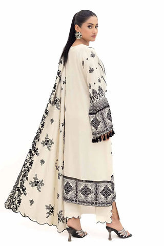 GUL AHEMD -3 Piece Unstitched Embroidered Acrylic Suit with Embroidered Acrylic Dupatta AP-42006