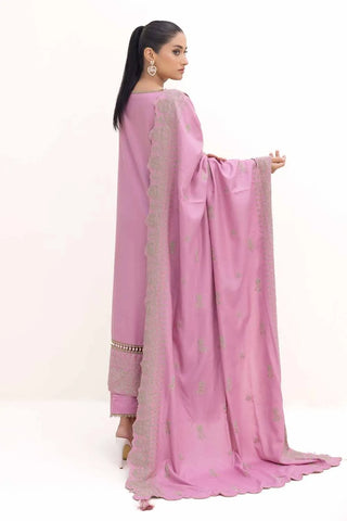 GUL AHMED -3 Piece Unstitched Embroidered Acrylic Suit with Embroidered Acrylic Dupatta AP-42008