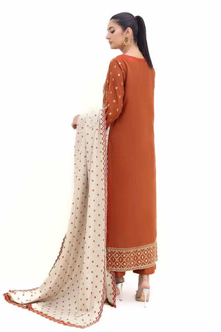 GUL AHMED -3PC Unstitched Embroidered Acrylic Suit with Embroidered Acrylic Dupatta AP-42011