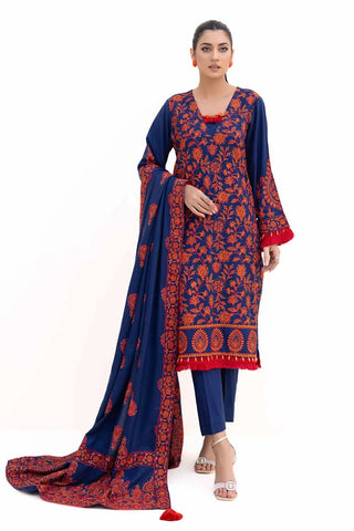 GUL AHEMD -3PC Unstitched Embroidered Acrylic Suit with Embroidered Acrylic Dupatta AP-42012