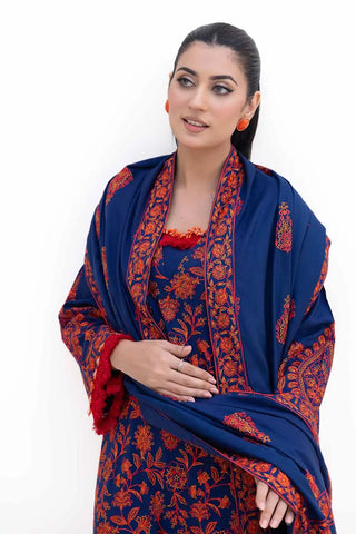 GUL AHEMD -3PC Unstitched Embroidered Acrylic Suit with Embroidered Acrylic Dupatta AP-42012