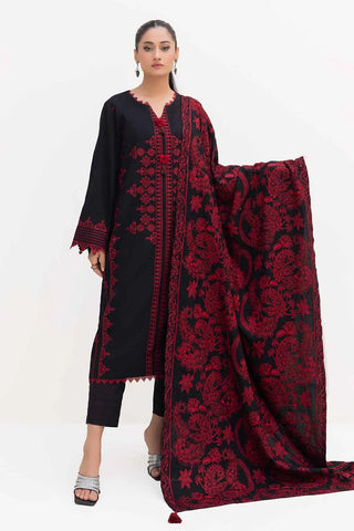 GUL AHMED -3 Piece Unstitched Embroidered Acrylic Suit with Embroidered Acrylic Dupatta AP-42013
