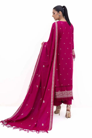 GUL AHEMD -3PC Unstitched Embroidered Acrylic Suit with Embroidered Acrylic Dupatta AP-42014