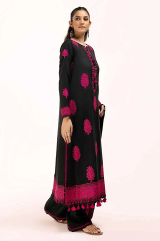 GUL AHMED -3 Piece Unstitched Embroidered Acrylic Suit with Embroidered Pashmina Dupatta AP-42016