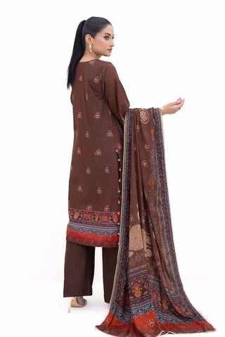 GUL AHMED -3PC Unstitched Printed Khaddar Suit with Printed Pashmina Dupatta AP-42029