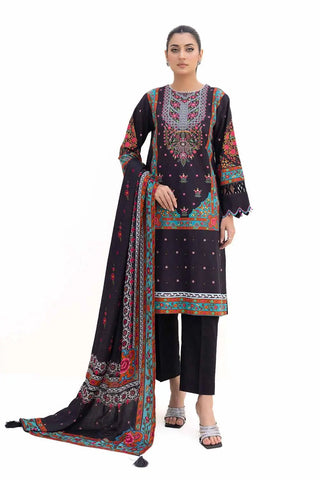 GUL AHEMD -3PC Unstitched Printed Khaddar Suit with Printed Pashmina Dupatta AP-42030