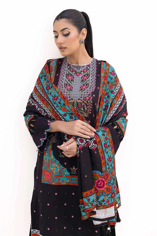 GUL AHEMD -3PC Unstitched Printed Khaddar Suit with Printed Pashmina Dupatta AP-42030