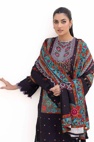 GUL AHEMD -3PC Unstitched Printed Khaddar Suit with Printed Pashmina Dupatta AP-42030