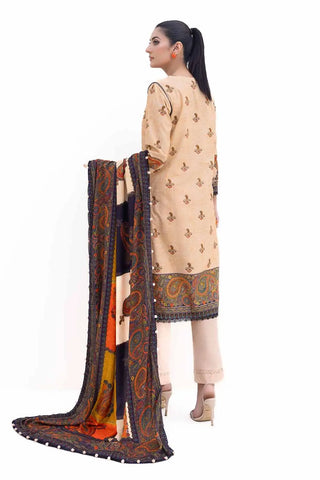 GUL AHMED -3PC Unstitched Printed Khaddar Suit with Printed Pashmina Dupatta AP-42031