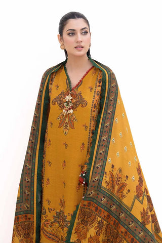 GUL AHMED -3PC Unstitched Printed Khaddar Suit with Printed Pashmina Dupatta AP-42037