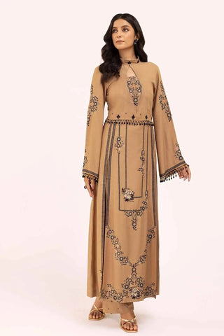 GUL AHMED -2PC Unstitched Embroidered Karandi Suit AT-42003