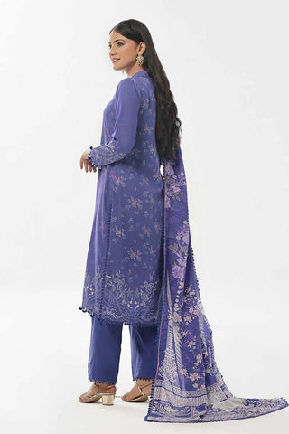 GUL AHMED-3PC Unstitched Printed Karandi Suit AY-42001