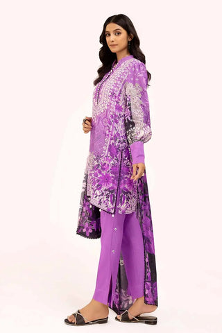 GUL AHMED -3PC Unstitched Printed Karandi Suit AY-42002