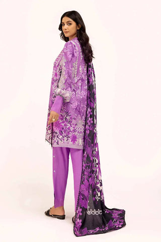 GUL AHMED -3PC Unstitched Printed Karandi Suit AY-42002