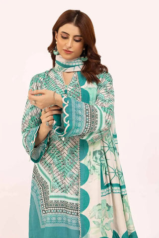 GUL AHMED -3PC Unstitched Printed Karandi Suit AY-42003