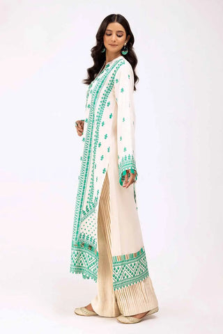 3 Piece Unstitched Embroidered Karandi Suit with Embroidered Karandi Dupatta AY-42008