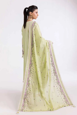 GUL AHMED-3PC Unstitched Embroidered Printed Cambric Suit with Lawn Dupatta CBE-42009