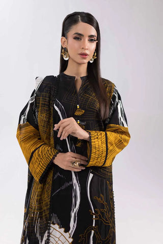 GUL AHMED -3PC Unstitched Printed Cambric Suit with Lawn Dupatta CBN-42011