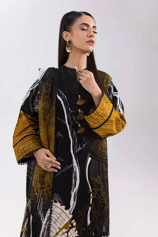 GUL AHMED -3PC Unstitched Printed Cambric Suit with Lawn Dupatta CBN-42011