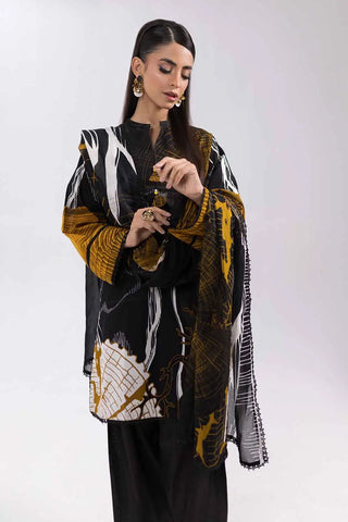 GUL AHMED -3PC Unstitched Printed Cambric Suit with Lawn Dupatta CBN-42011