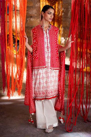 GUL AHMED-3 Piece Unstitched Printed Lawn Suit CL-42316 A