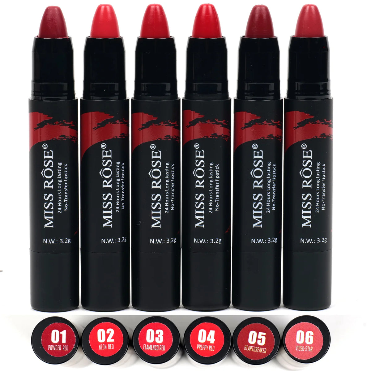 Missrose Moisturizing Water Proof Lipstick SET A