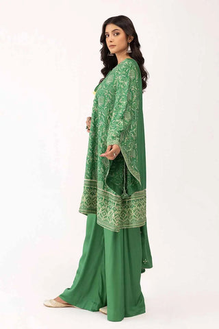 GUL AHMED -3PC Unstitched Embroidered Cotail Suit with Embroidered Cotail Dupatta CV-42007