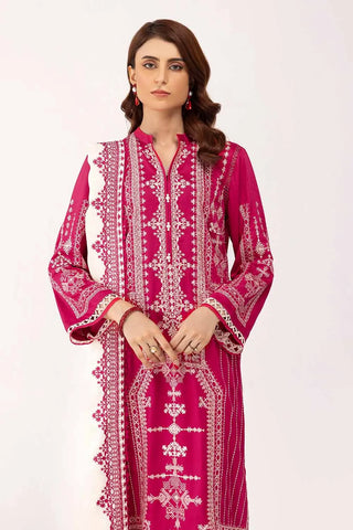 GUL AHMED -3PC Unstitched Embroidered Cotail Suit with Embroidered Cotail Dupatta CV-42013
