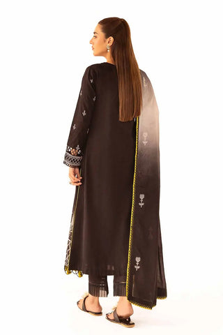 GUL AHMED -3PC Unstitched Embroidered Printed Jacquard Suit with Lawn Dupatta DB-42030
