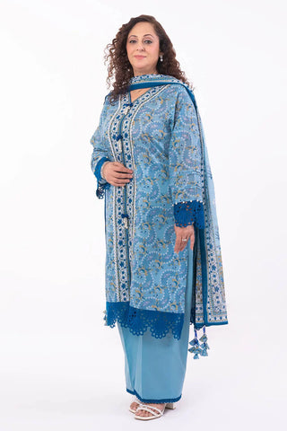 GUL AHMED -3 Piece Unstitched Printed Lawn Suit CL-52380 A