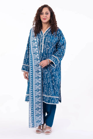 GUL AHMED -3 Piece Unstitched Printed Lawn Suit CL-52454